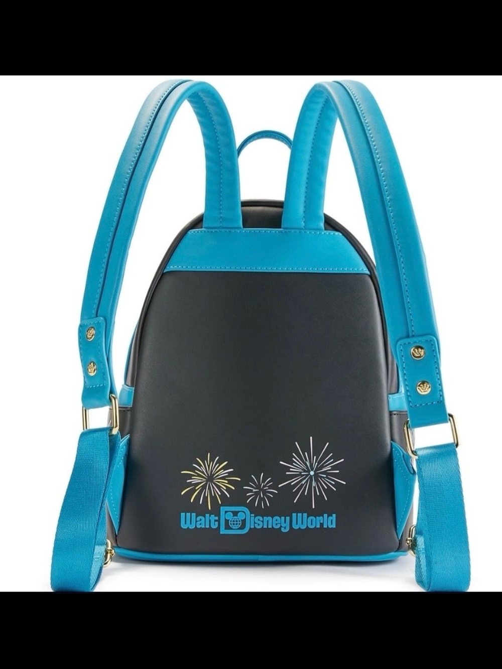 Disney Parks x Loungefly Cinderella Light Up Castle Mini Backpack - Black & Blue - Picture 2 of 8